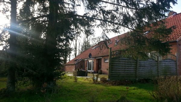 de oostkant van het huis